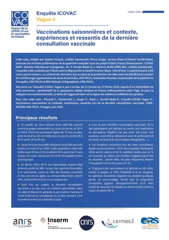 Enquête Icovac vague 4